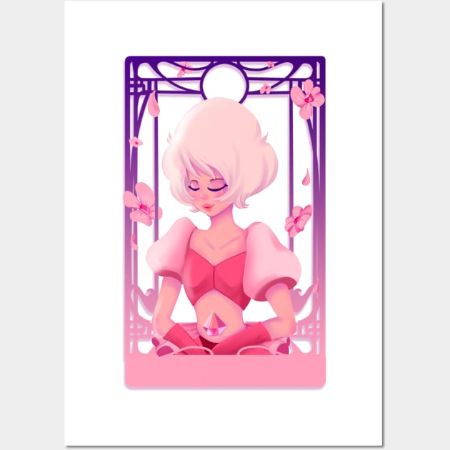 pink diamond steven universe art novue Wall Art by koneko